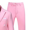 thumbnail image 5 of Horkkom Mens Suits Classic Fit 2 Piece Double Breasted Blazer Dress Pants Suits for Party Wedding and Business, 5 of 8