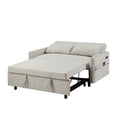 thumbnail image 6 of 55.1" Pull Out Sleeper Sofa Bed, 3 Angles Adjustable Backrest Loveseats Sofa Couch with USB Charge and Side Pocket, Modern Lounge Daybed, 6 of 8