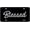 -, variant on Blessed Vanity Novelty License Plate Tag Metal Car Truck 6-Inches by 12-Inches Etched Metal UV Resistant ELP114