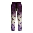 thumbnail image 4 of Pantalones de Cintura Elástica de los Hombres con Cordón de Impresión Gradiente Joggers Casuales de Bolsillo, Pantalones de Cintura Elástica de los Hombres, 4 of 4