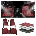 thumbnail image 6 of Leadwolf Car Floor Mats for Lexus for LX570 8 Seats 2016-2019 Full Coverage All Weather Protection Waterproof Non-Slip PU Leather Wine Red, 6 of 8