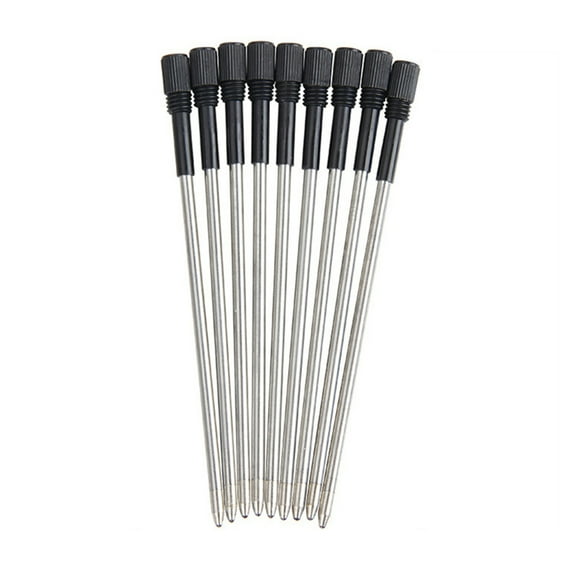 10Pcs Metal Ballpoint Pen Refills for Twist Action Ballpoint Pens Multifunction Pen, Standard Ballpoint Metal Refills