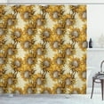 thumbnail image 1 of Ambesonne Sunflower Shower Curtain, Vintage Nature Ornament, 69"Wx84"L, Multicolor, 1 of 3