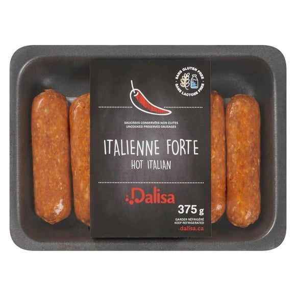 Dalisa Hot Italian Pork Sausages 375g, Dalisa Hot Italian