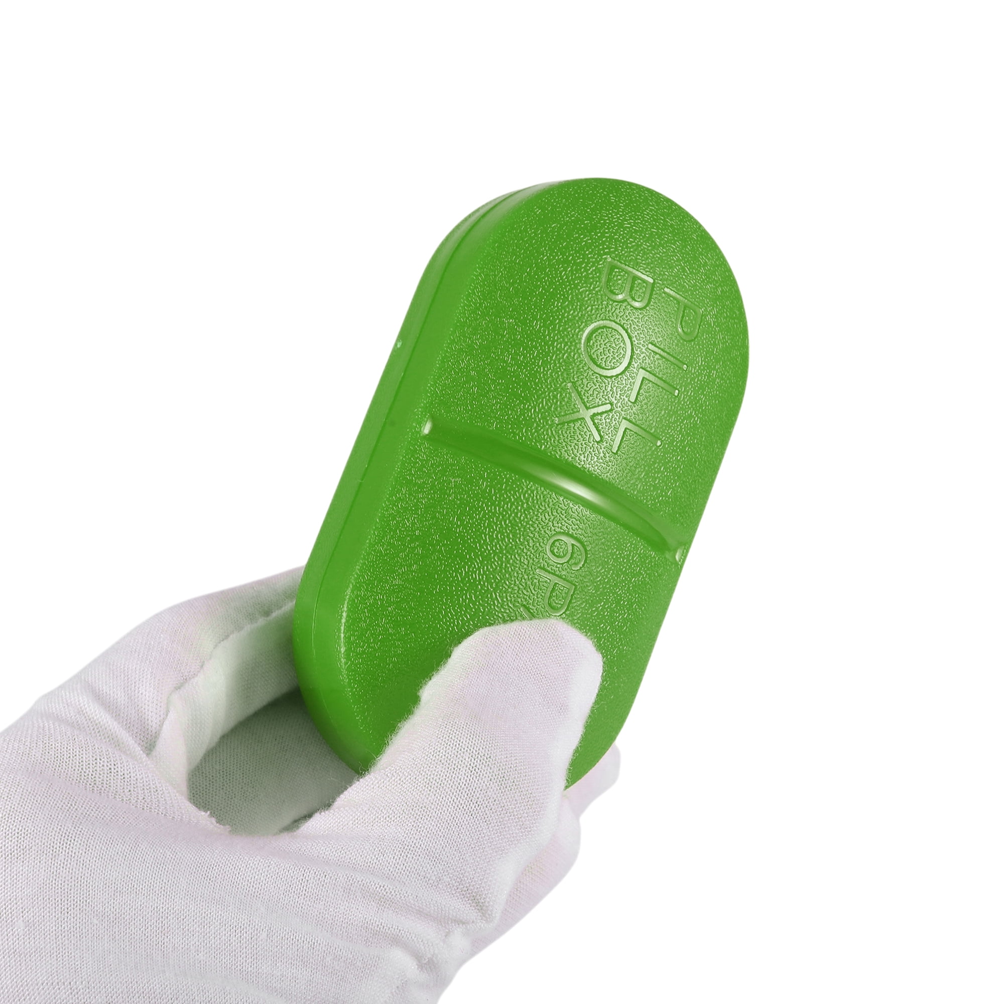 Unique Bargains Durable 6 Grids Capsule Type Pill Case for Travel 1 Pc Green