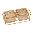 thumbnail image 2 of TidBay Nut And Candy Serving Tray with Lids Fruit Plate Plastic Compartment Appetizer Food Display Dish Platter Divided Snack Serving Bowls for Coffee Tea Nuts, 2 of 8
