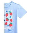 thumbnail image 7 of Wonder Nation Girls Berry Cute Graphic Tee with Short Sleeves, Sizes 4-18, 7 of 7