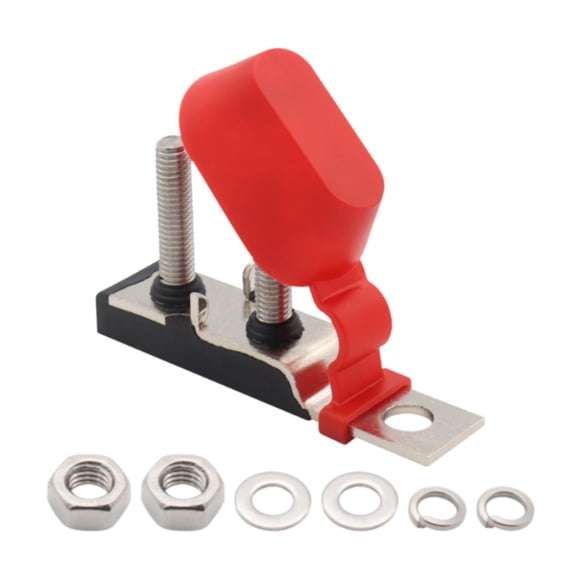 Bunblic Double Terminal Fuse Block, Fuse Holder ,58V, Easy Installation ,Double Studs 30-500A for Rvs Trucks
