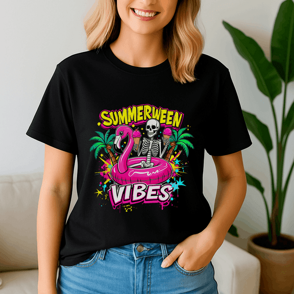 Summerween Shirt, Summer Halloween TShirt, Cute Spooky Ghost Tee, Halloween Shirt, Halloweener Gift,Beach , Pumpkin Spooky Season ,Summerween Vibes