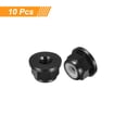 thumbnail image 3 of Nylon Insert Hex Lock Nuts, 10pcs - M3 x 0.5mm Aluminum Alloy Self-Locking Flange Nut (Black), 3 of 5
