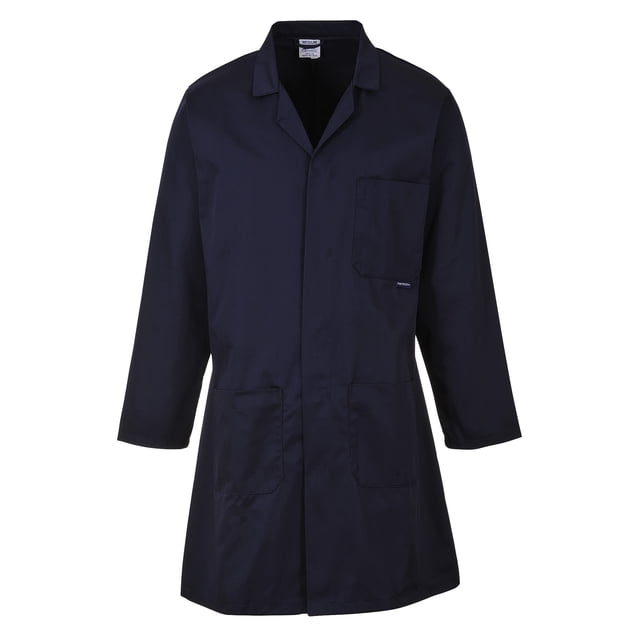 Portwest - Bata de Laboratorio Standard para Adultos Unisex (Azul marino)