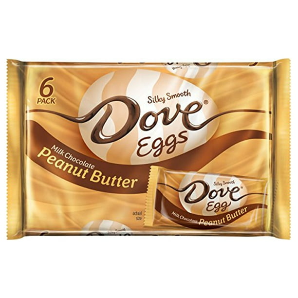 Dove Peanut Butter & Milk Chocolate Easter Eggs, 6 Oz., 6 Count