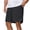 #188-Black, variant on Ceisia Men's Up to 8XL Plus Size Athletic Casual Shorts Knee-Length Solid Color Elastic Waist Shorts with Zipper Pockets Gifts