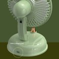 thumbnail image 6 of Fufafayo under $5 Desk Fan, Vintage Style Circulator Fan with Pivoting Head, Variable Speed USB Fan with 2000mAh Battery, Portable Fan for Bedroom, Office, Home, Desk, Table, Personal Cooling, 6 of 9