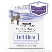 Angle View: Purina Pro Plan FortiFlora Probiotic Supplement for Cats, 30 Sachets
