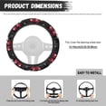 thumbnail image 5 of Uorisanigo Cherry Warm Steering Wheel Cover for Winter Fashion 15 Inch Car Steering Wheel Cover for Women Non Slip Car Steering Wheel Protector for SUV Sedan Vehicle Gift for Birthday, 5 of 8