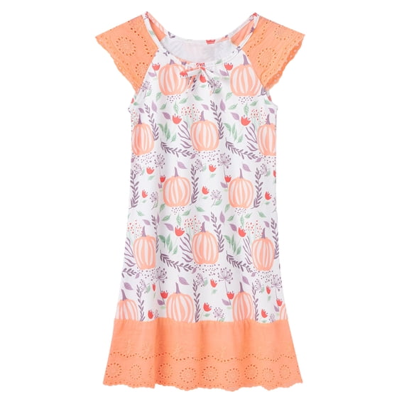 Aideaone Girls Halloween Nightgowns Cute Princess Sleepwear Flutter Sleeve Pajamas Nightie Dress 5-12 Years