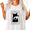 White5, variant on Angry Black And White Cat In Wildflowers Print Tshirt White S-5XL Dry Humor Graphic Tees Shirts Tops