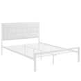 thumbnail image 2 of Modway Millie King Faux Leather Panel Metal Bed in White, 2 of 4
