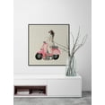 thumbnail image 3 of Marmont Hill Mh-Julpin-9015-Bffdl-32 32" X 32" "Pink Scooter Ii" Framed Giclee Painting On, 3 of 5