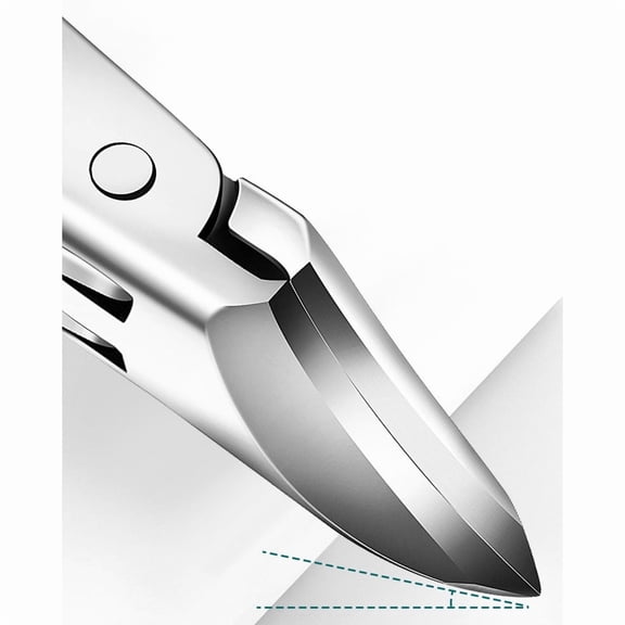 Extra-sharp extended-blade anti-splash nail clippers for toenails Thick toenail clippers