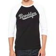 thumbnail image 1 of Men's Raglan Baseball Word Art T-shirt - Brooklyn Neighborhoods, 1 of 2
