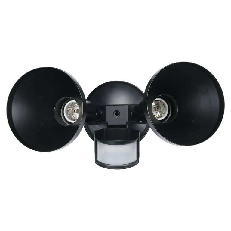 Honeywell Black Dual Head Wired Motion Activated Security Aluminum Flood Light Honeywell Black Dual Head Wired Motion Activated Security Aluminum Flood Light