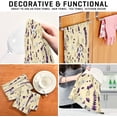 thumbnail image 7 of Coolnut Beautiful Lavender Kitchen Dish Towel Set of 6, Super Soft Absorbent Cleaning Cloth, Reusable Quick Drying Kitchen Towel for Home, Kitchen Washcloth Gift, 7 of 7