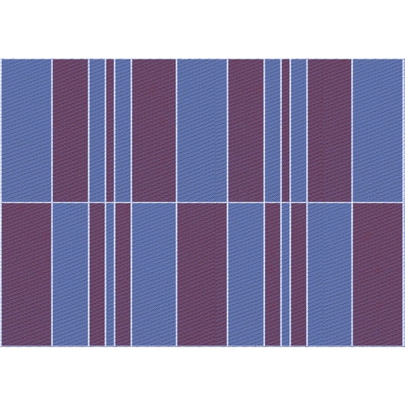 Ahgly Company Indoor Rectangle Patterned Purple Jam Purple Area Rugs, 5' x 7'