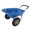 Blue, variant on Olurrisa 2-Wheel Garden Wheelbarrow with 15" Pneumatic Tires & 300LB Capacity, Lightweight Polyethylene Tray, Blue