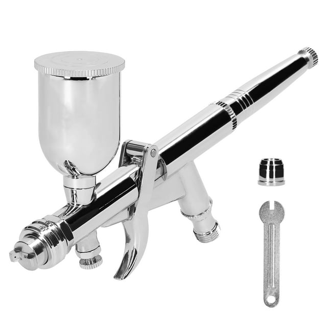 Mistaha High-Capacity Airbrush Kit with Adjustable Spraying Ranges and Two Changeable Nozzles, Ideal for Artwork, Body Art, Model Painting, and More