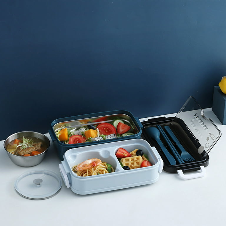 N2K2 Enterprise Leak Proof 4 Compartment Stainless Steel Lunch  Boxes Tiffin Box for Adult Kids 4 Containers Lunch Box 