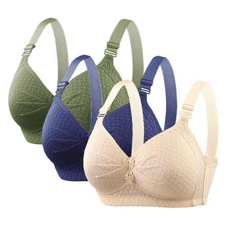 Women S Bra Ladies Soild Color Wireless Sports Seamless Push Up Adjustable Yoga Sleep Large Underwear Breathable