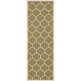 thumbnail image 1 of Safavieh Courtyard Green Indoor Outdoor Rug - Runner 2'3" x 10', 1 of 1