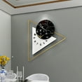 thumbnail image 4 of Autrinix Decorative Wall Clock, Nordic Design with Black, White & Gold Colors, Silent Quartz Movement, Large Clock for Living Room, Bedroom, Office, Home & Kitchen, 4 of 11