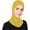 Yellow, variant on Soft Muslim Mini Hijab Caps Full Cover Modal Islamic Underscarf Neck Head Bonnet Hat Shawl Cap Turban for Women Girls
