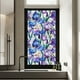thumbnail image 5 of Lámina adhesiva estática para ventanas con motivos florales y arcoíris, 100 x 43 cm, adhesivo de PVC, 5 diseños botánicos para puertas de cristal, 5 of 5
