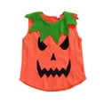 thumbnail image 2 of Bébé Enfant Garçon Fille Halloween Citrouille Gilet Sans Manches Col Rond Pull Ample Top, 2 of 3