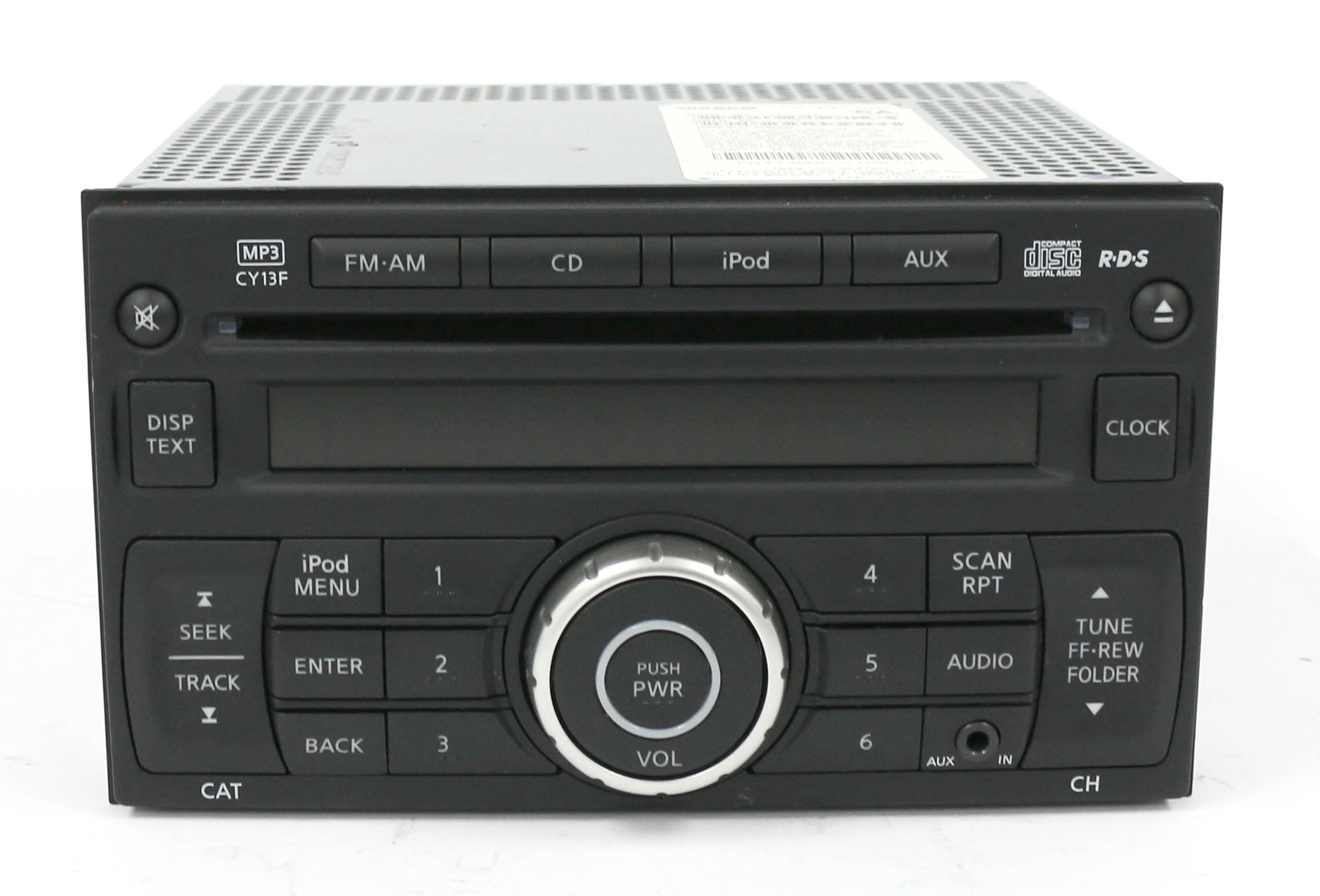 Restored 2010-12 Nissan Sentra Radio AM FM CD Aux Input 28185ZT50A ID CY13F (Refurbished)
