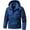Dark Blue, variant on Rrxhxhs Raincoat for Men Color Block Long Sleeve Hook & Loop Cuffs Lightweight Casual Hooded Windbreaker Jacket with Zipper Pockets for Mountaineering Camping Travel,Blue,L