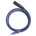 thumbnail image 1 of Xlr macho un cable de 3.5 mm, buena Rendimiento Protección del Medio Ambiente de cable de Señal Equilibrada Para Amantes de la Música para el Estudio para Actuaciones en vivo, 1 of 7