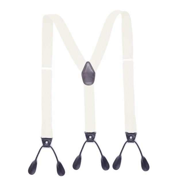 CSChome Men Suspender Men Suspender with 6 Button Closure Non-Slip Design Adjustable Elastic Keep Your Pants Up Men Y-Shaped Heavy Duty Suspender Dad