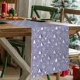 thumbnail image 4 of Uxgjfwu Gold Foil Christmas Table Runner, Snowflake Elk Pattern Nylon Fabric Flag, Festive Table Decoration for Holiday Gathering, Party Setting, 4 of 6