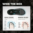 thumbnail image 2 of NORTIV 8 Men's Wide Toe Box Barefoot Sneakers Whitney Cushioned Trail Running Shoes for Walking, Gym, Cross Training & Tennis, 2 of 7