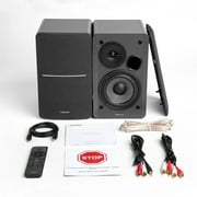 Edifier R1280DBs Active Bluetooth Bookshelf Speakers - Optical Input - 2.0 Wireless Studio Monitor Speaker - 42W RMS with Subwoofer Line Out - Black
