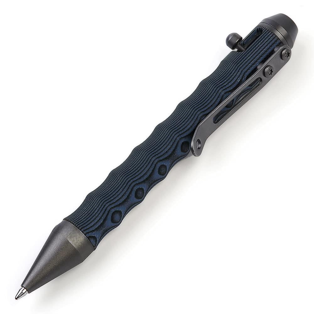 Bolt Action Touch Screen Ballpoint Pens Navy/Black Refillable EDC