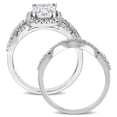 thumbnail image 4 of Everly Women's Created Sapphire 10k White Gold Bridal Set, 4 of 8