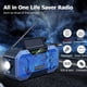 thumbnail image 1 of Altavoz portátil multifuncional Manivela Radio solar AM/FM (Azul oscuro), 1 of 6