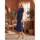 thumbnail image 3 of Vestido De Mujer Midi Casual Stretch Para Diario Y Salida, 3 of 5