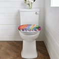 thumbnail image 2 of ZIATUBLE Christmas Snowflakes Toilet Lid Dust Cover Snowman Toilet Lid Covers Elongated Seat Protector Cover Decorative Toilet Seat Covers Lids Easy to Clean Toilet Seat Covers, 2 of 6